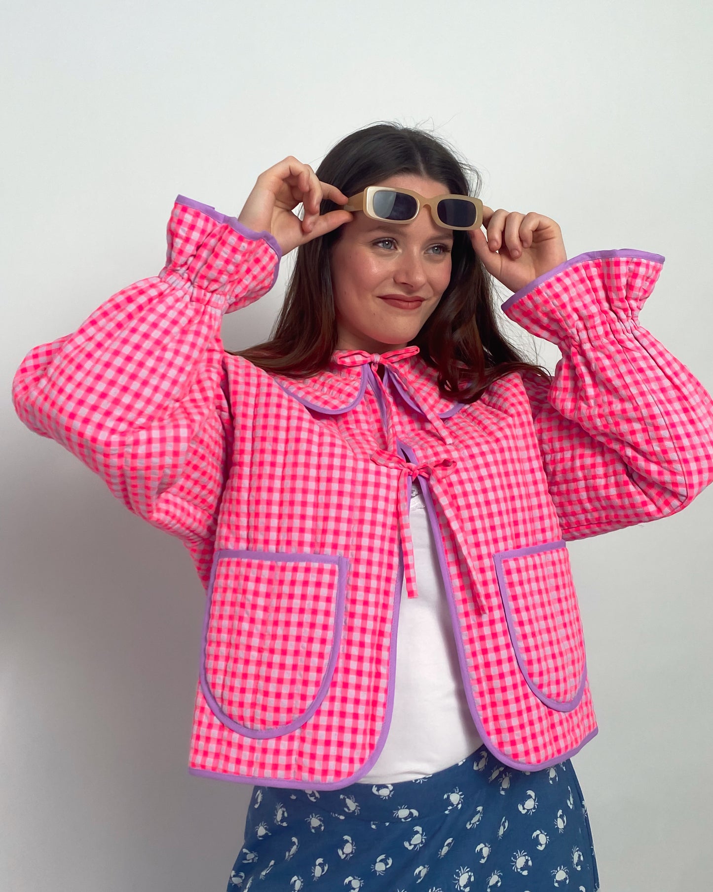 CHAQUETA ACOLCHADA VICHY ROMANCE
