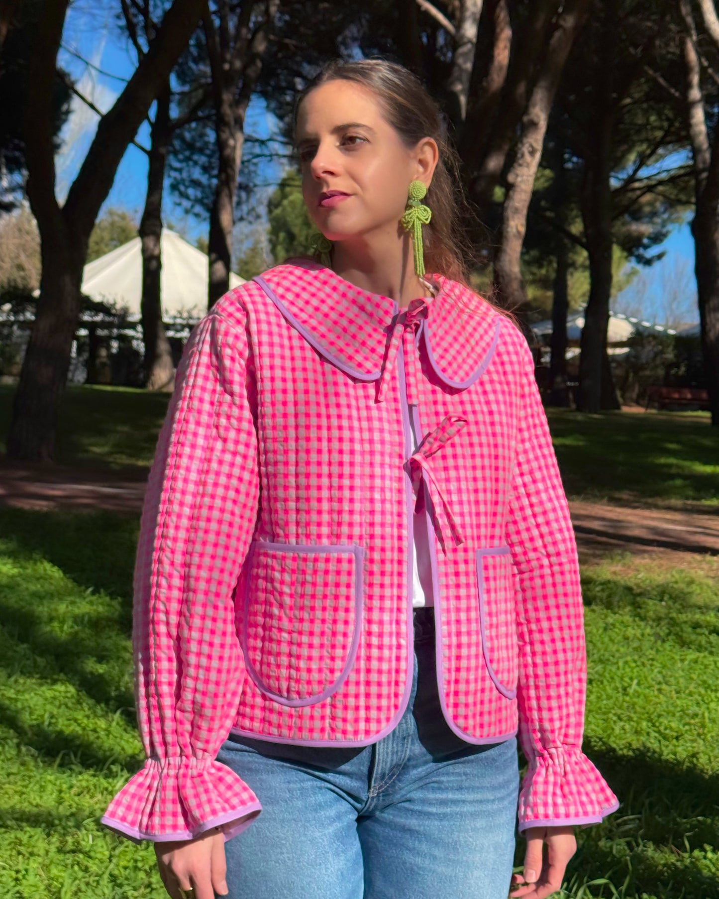 CHAQUETA ACOLCHADA VICHY ROMANCE