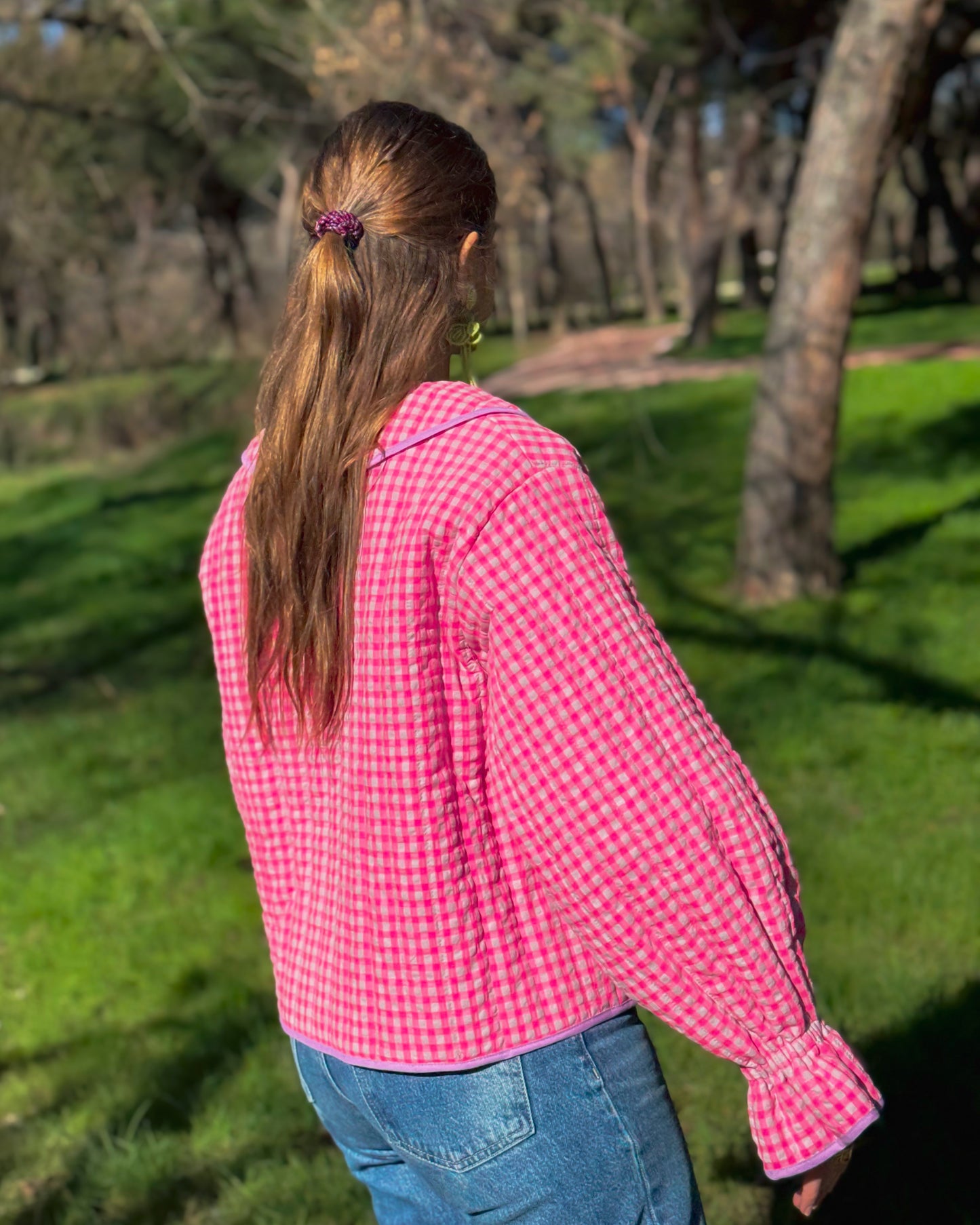 CHAQUETA ACOLCHADA VICHY ROMANCE