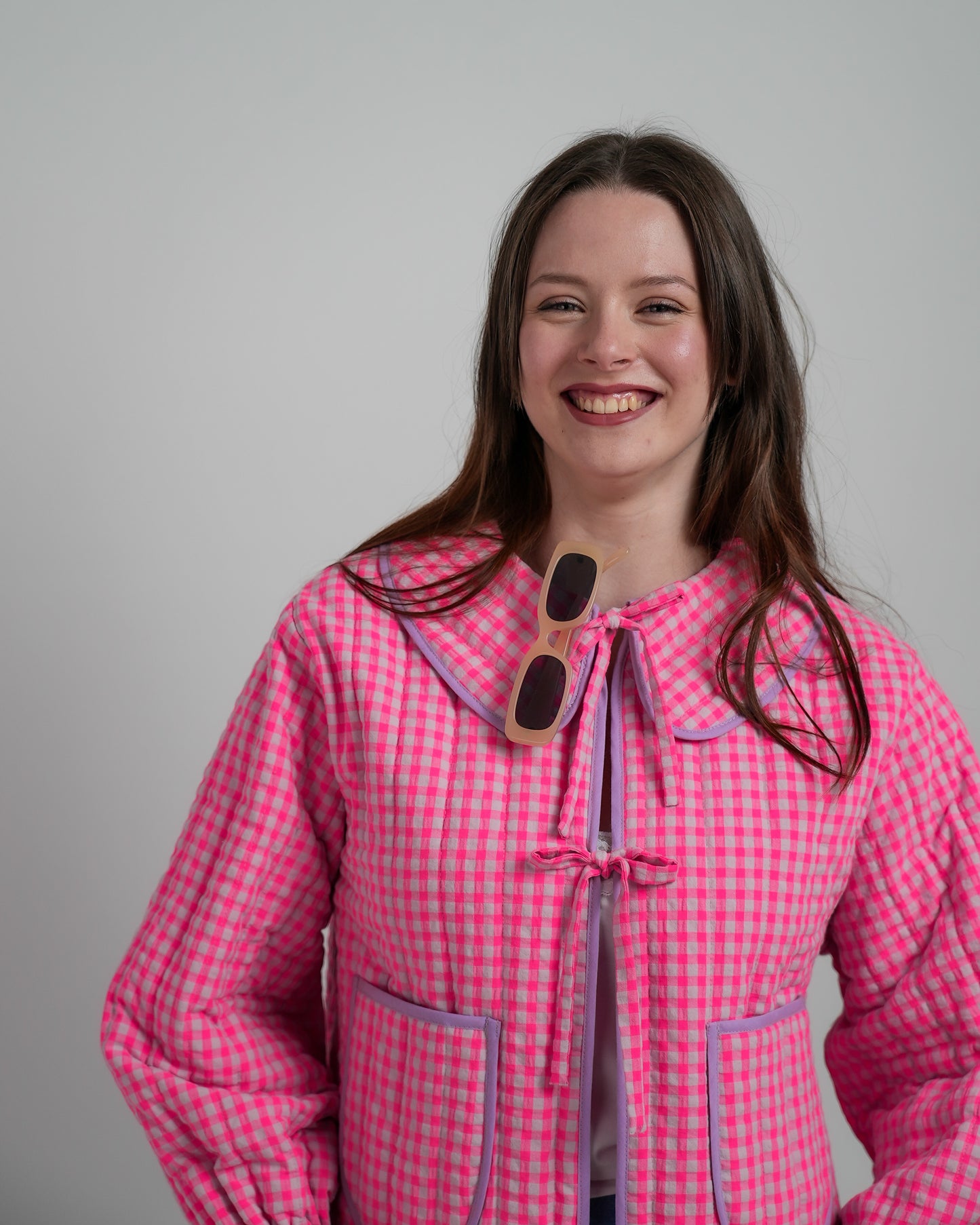 CHAQUETA ACOLCHADA VICHY ROMANCE