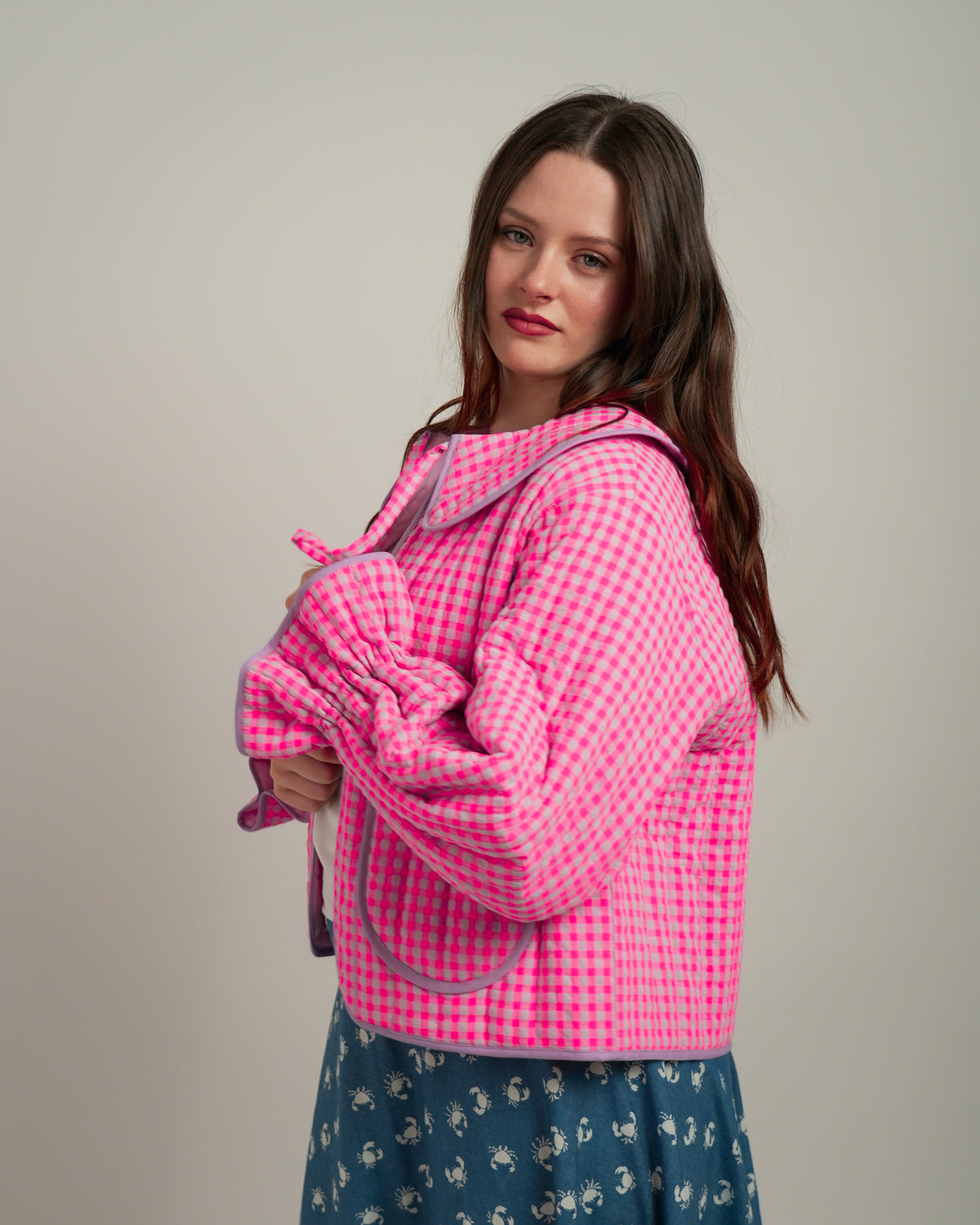 CHAQUETA ACOLCHADA VICHY ROMANCE