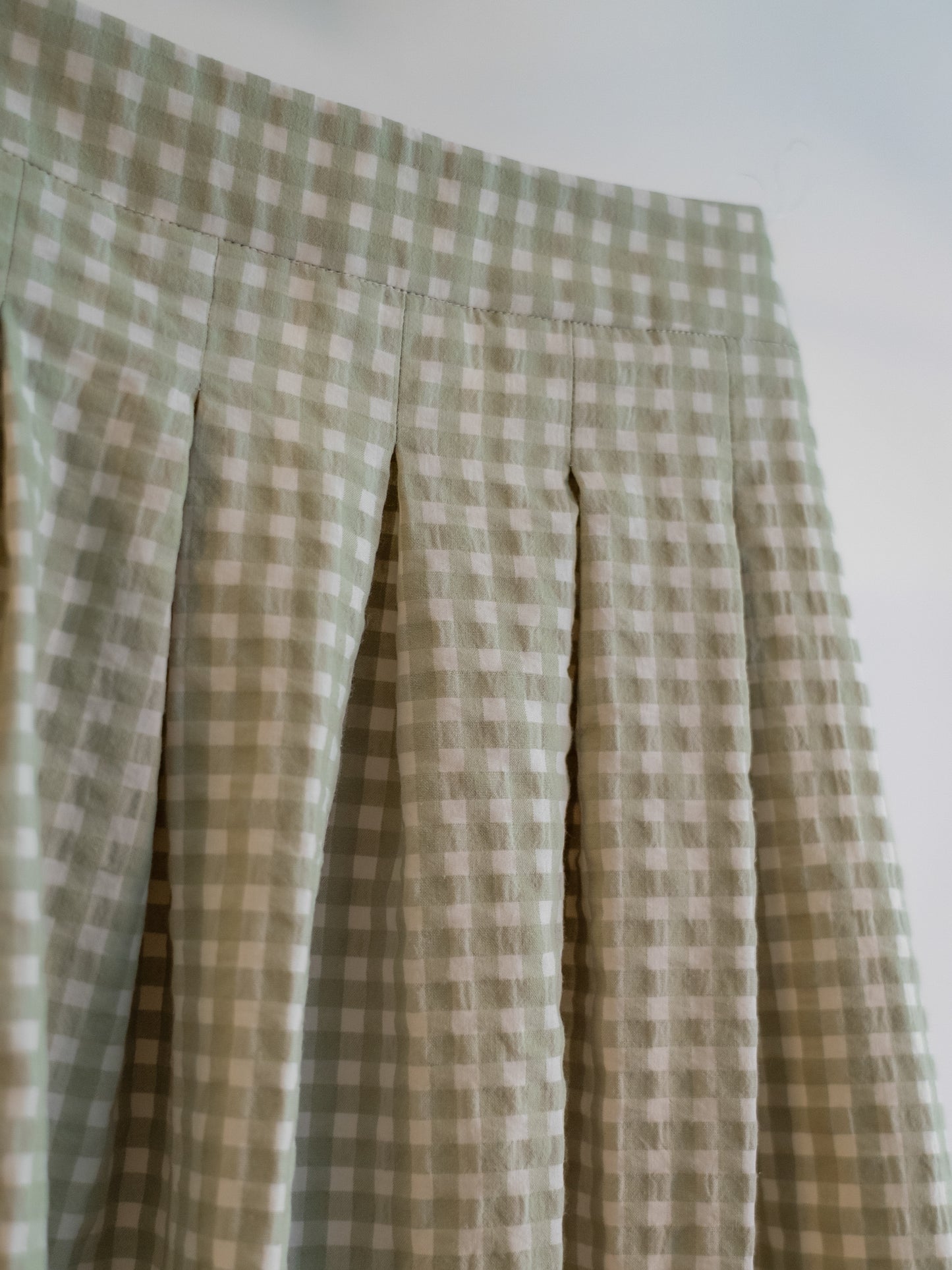 FALDA VICHY ROMANCE VERDE